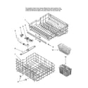 Maytag MDB6702AWQ41 upper and lower rack parts diagram