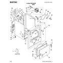 Maytag MEDC400VW0 cabinet parts diagram
