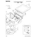 Maytag MEDE900VJ0 top and console parts diagram