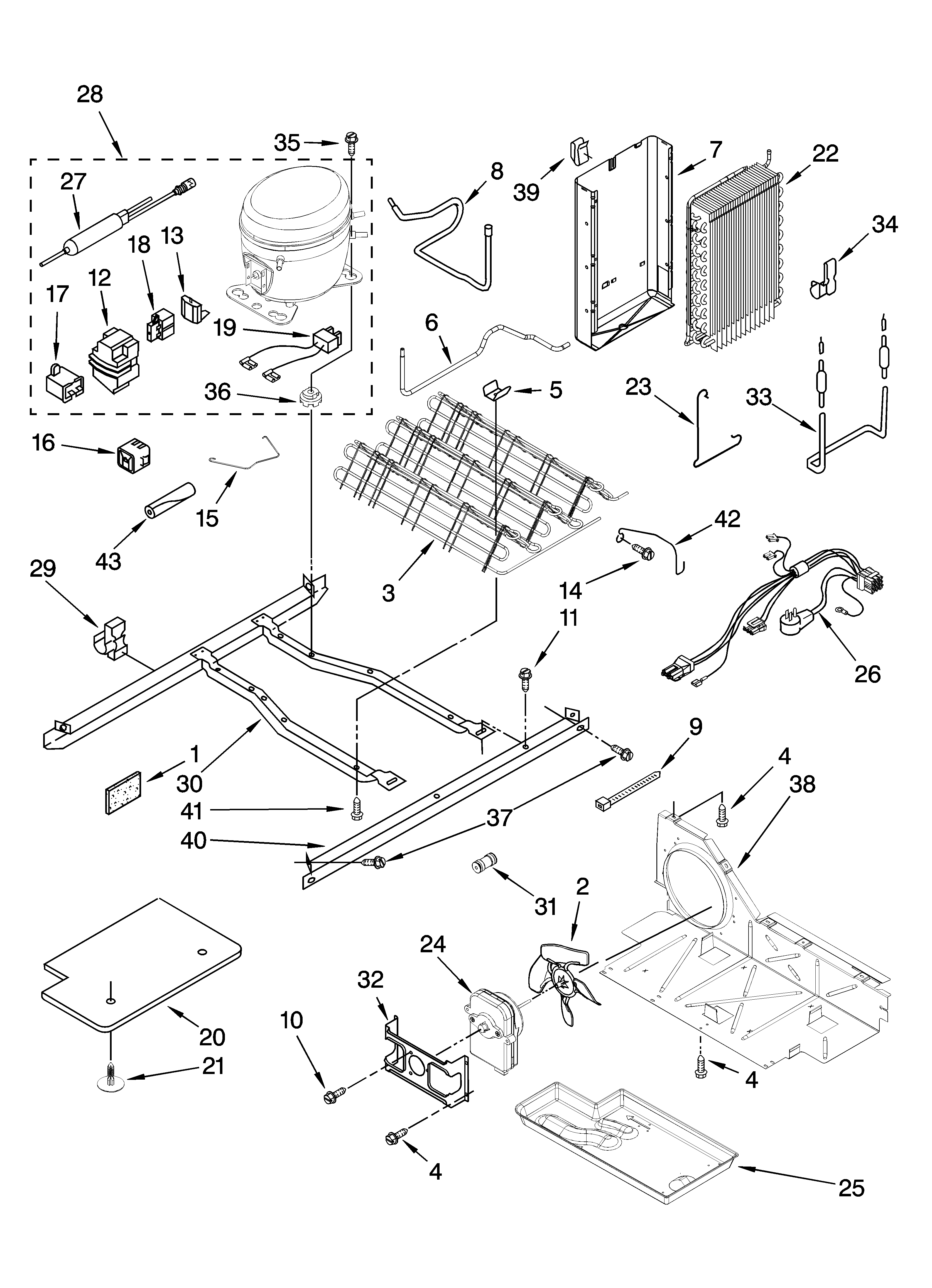 Maytag MSD2550VEW00 unit parts diagram