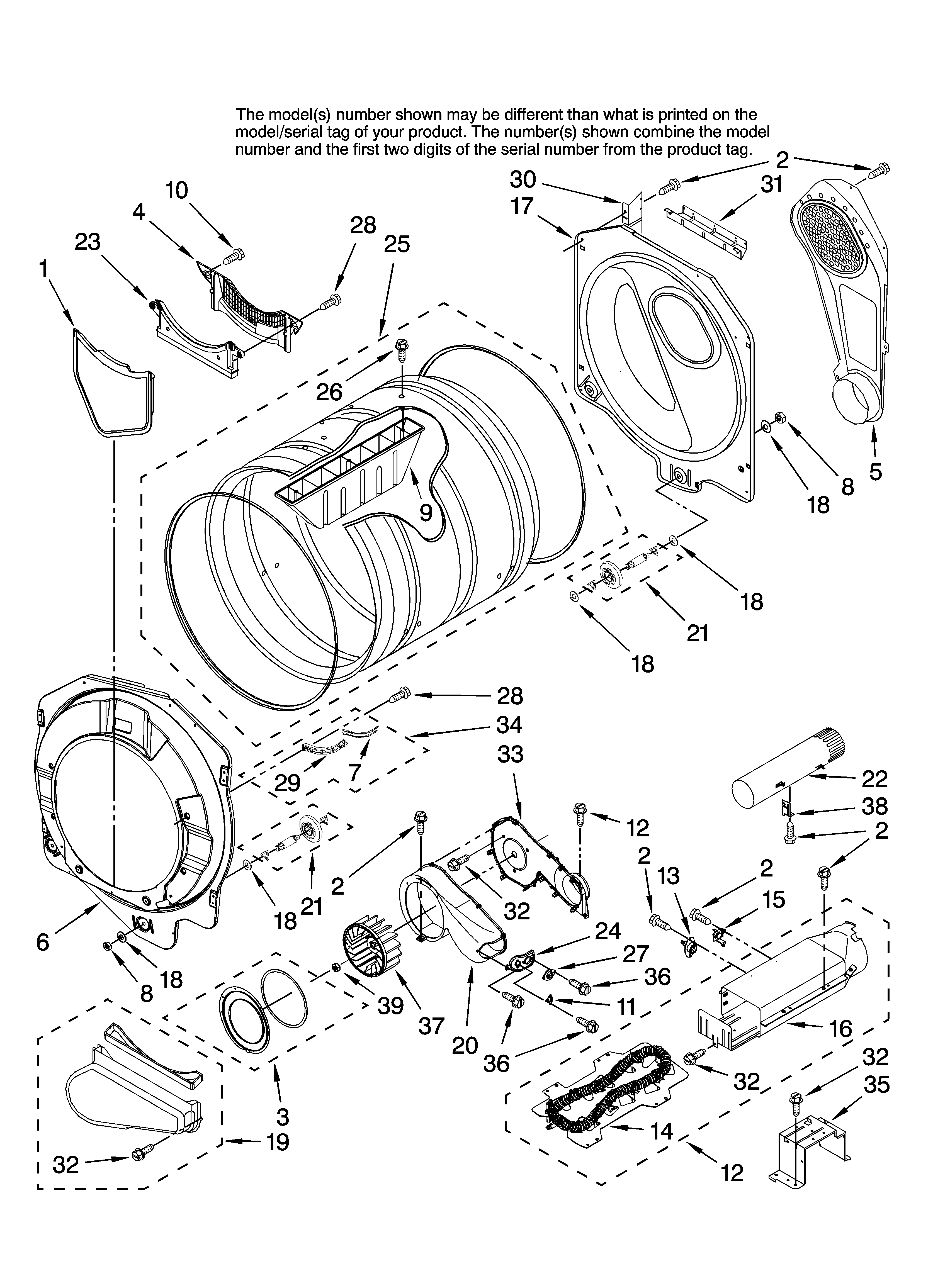 Inglis YIED7200TW10 bulkhead parts diagram