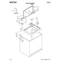 Maytag MVWC400VW0 top and cabinet parts diagram