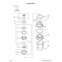 KitchenAid KCDI075V0 housing and flange parts diagram