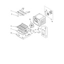 KitchenAid KEBC167MSS04 internal oven parts diagram