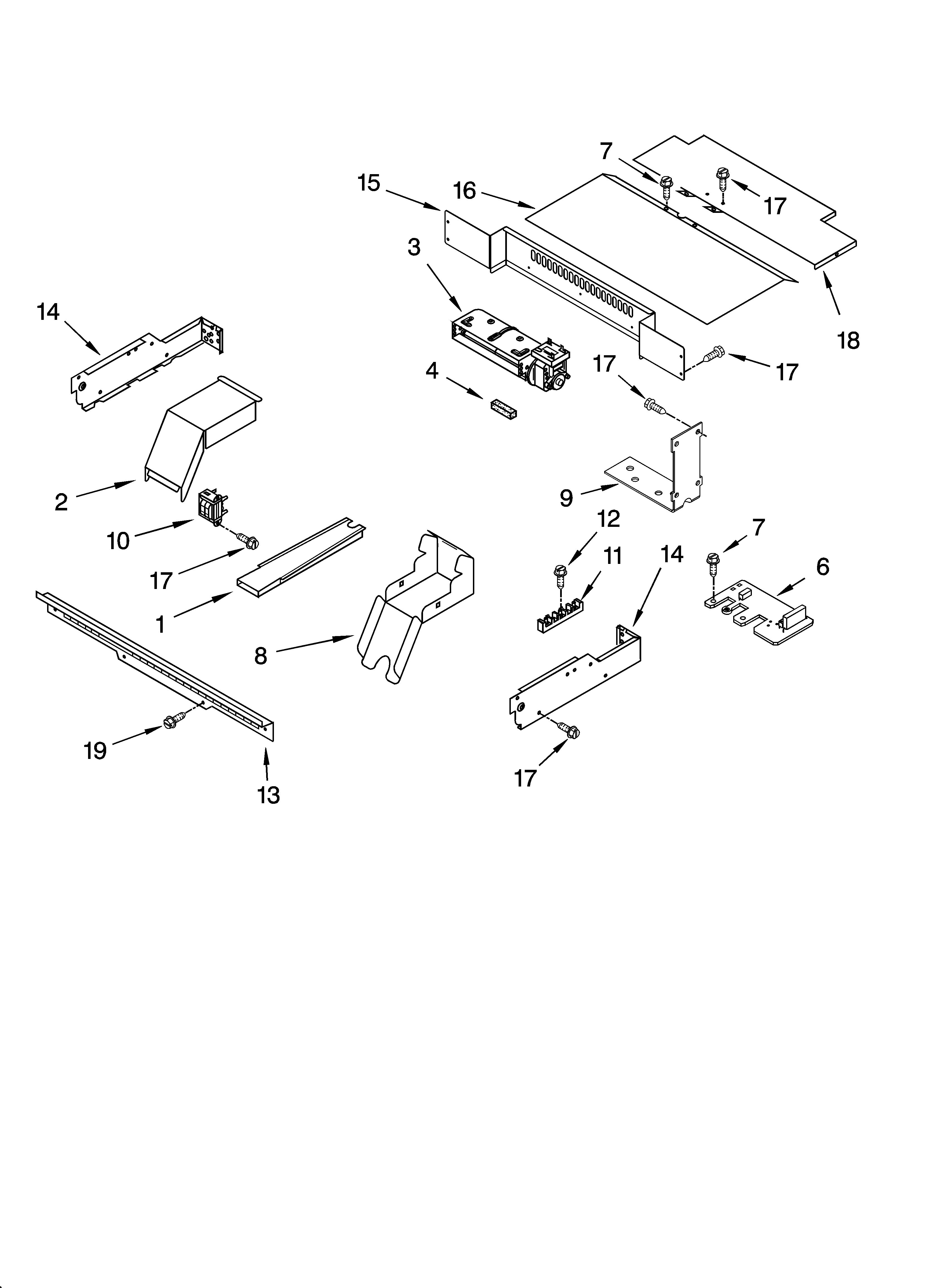 KitchenAid KEBC167MSS04 top venting parts, optional parts diagram