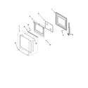 Whirlpool RBD245PRT03 lower oven door parts diagram