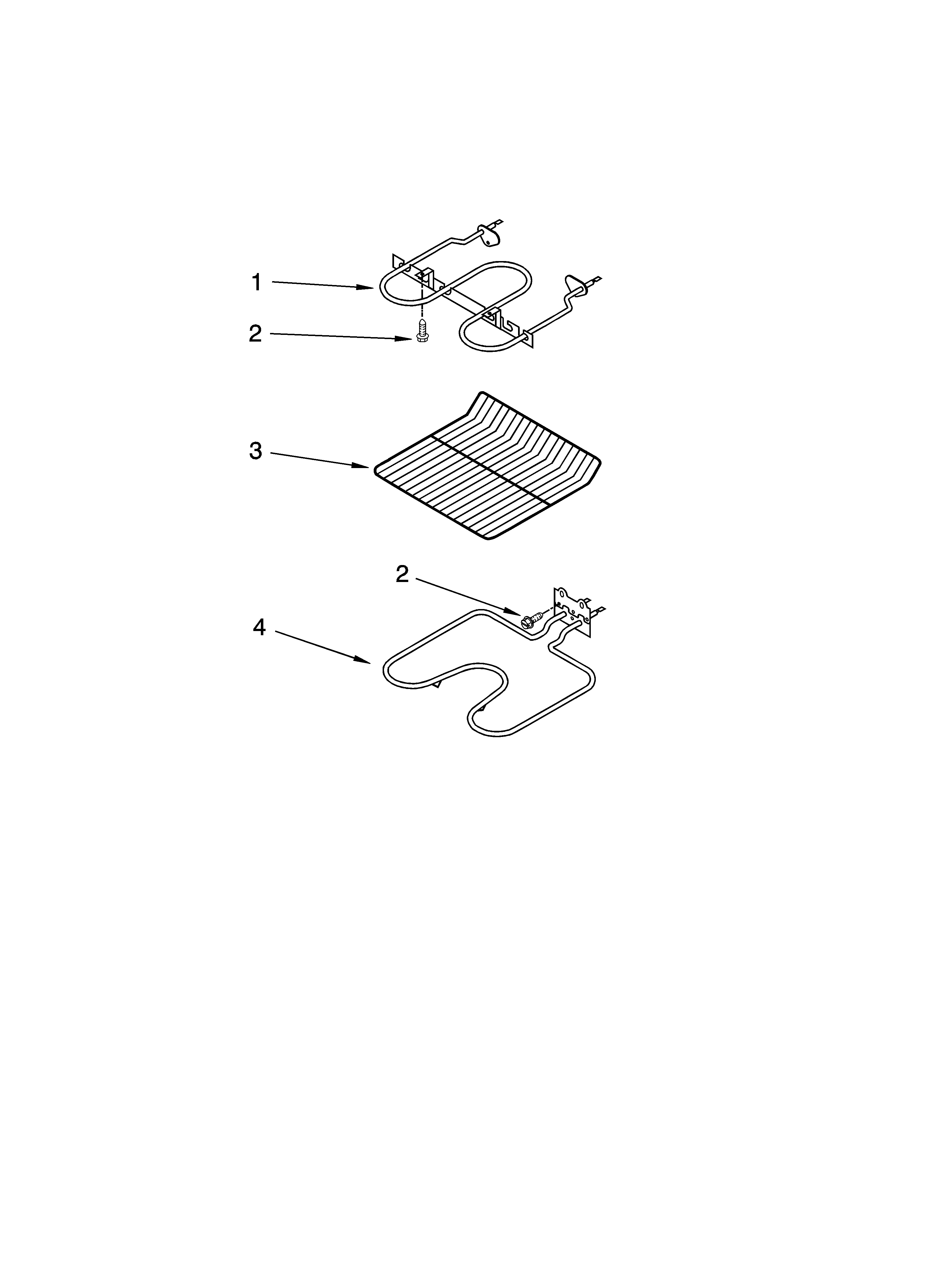 Whirlpool RS696PXGB16 internal oven parts, optional parts diagram