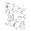 Whirlpool WGD5100VQ0 bulkhead parts diagram