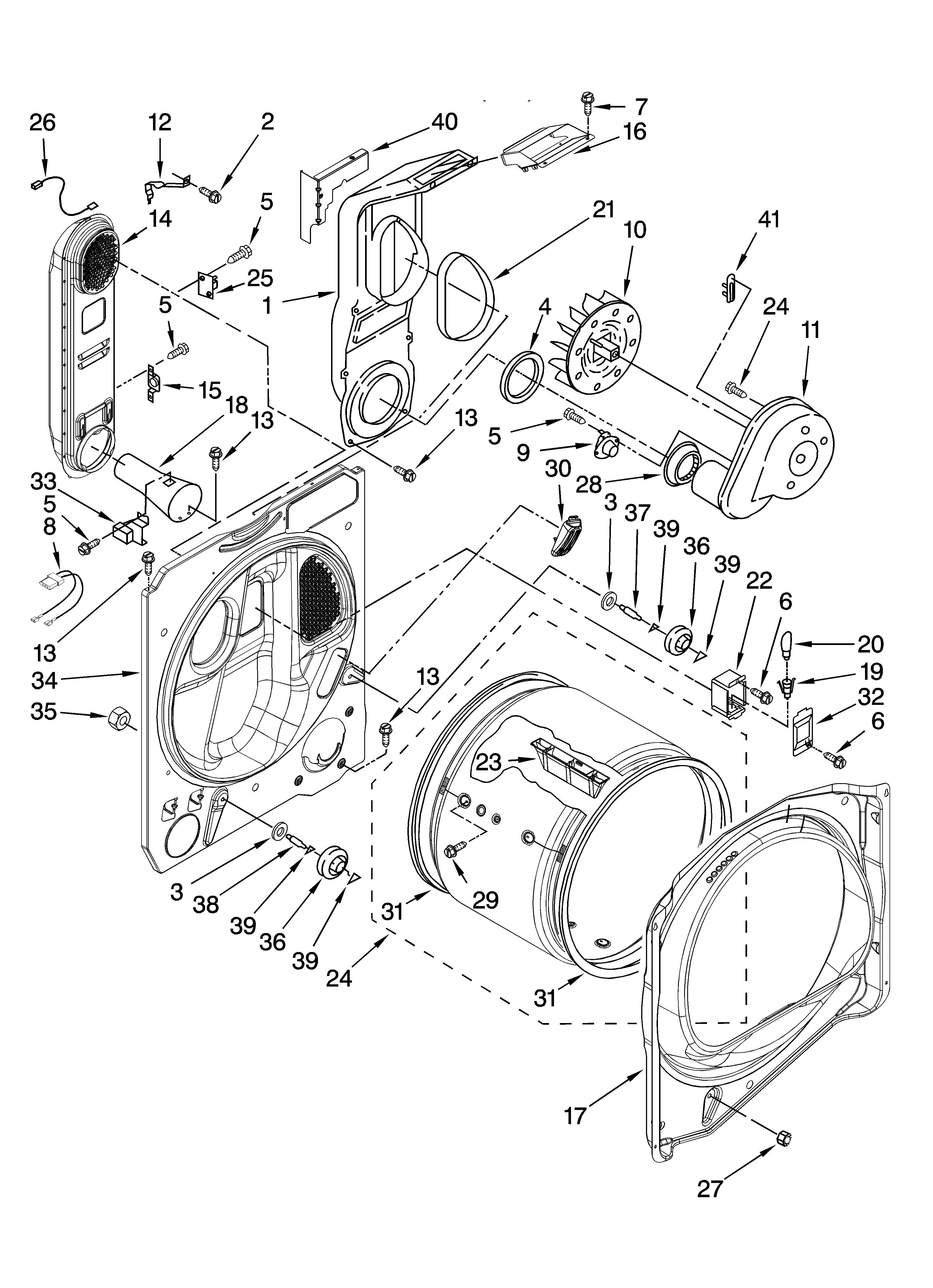 Whirlpool WGD6200SW2 bulkhead parts diagram