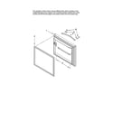 Whirlpool GB9SHDXVB00 freezer door parts diagram