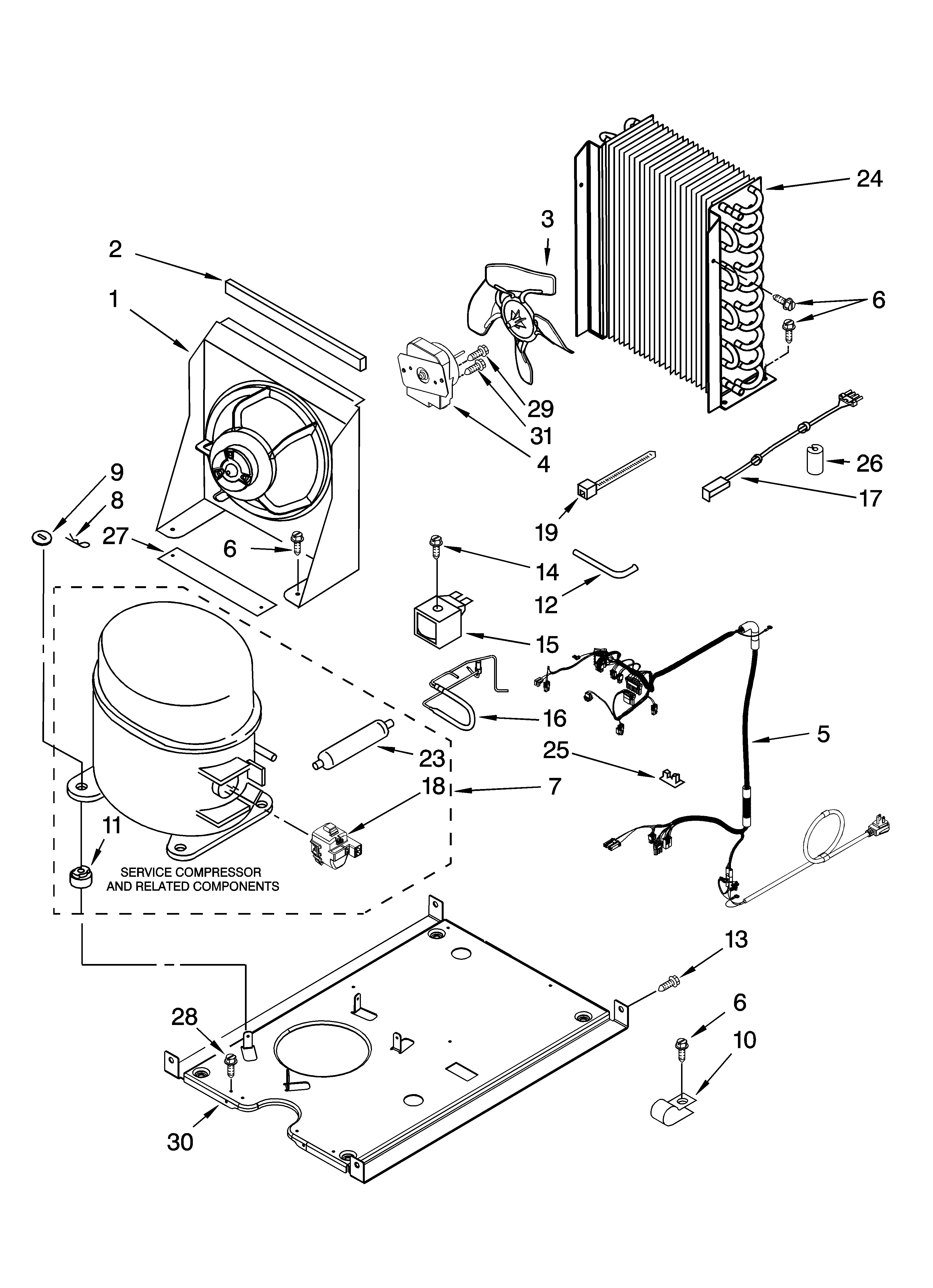 Whirlpool GI15NFLTS2 unit parts, optional parts (not included) diagram