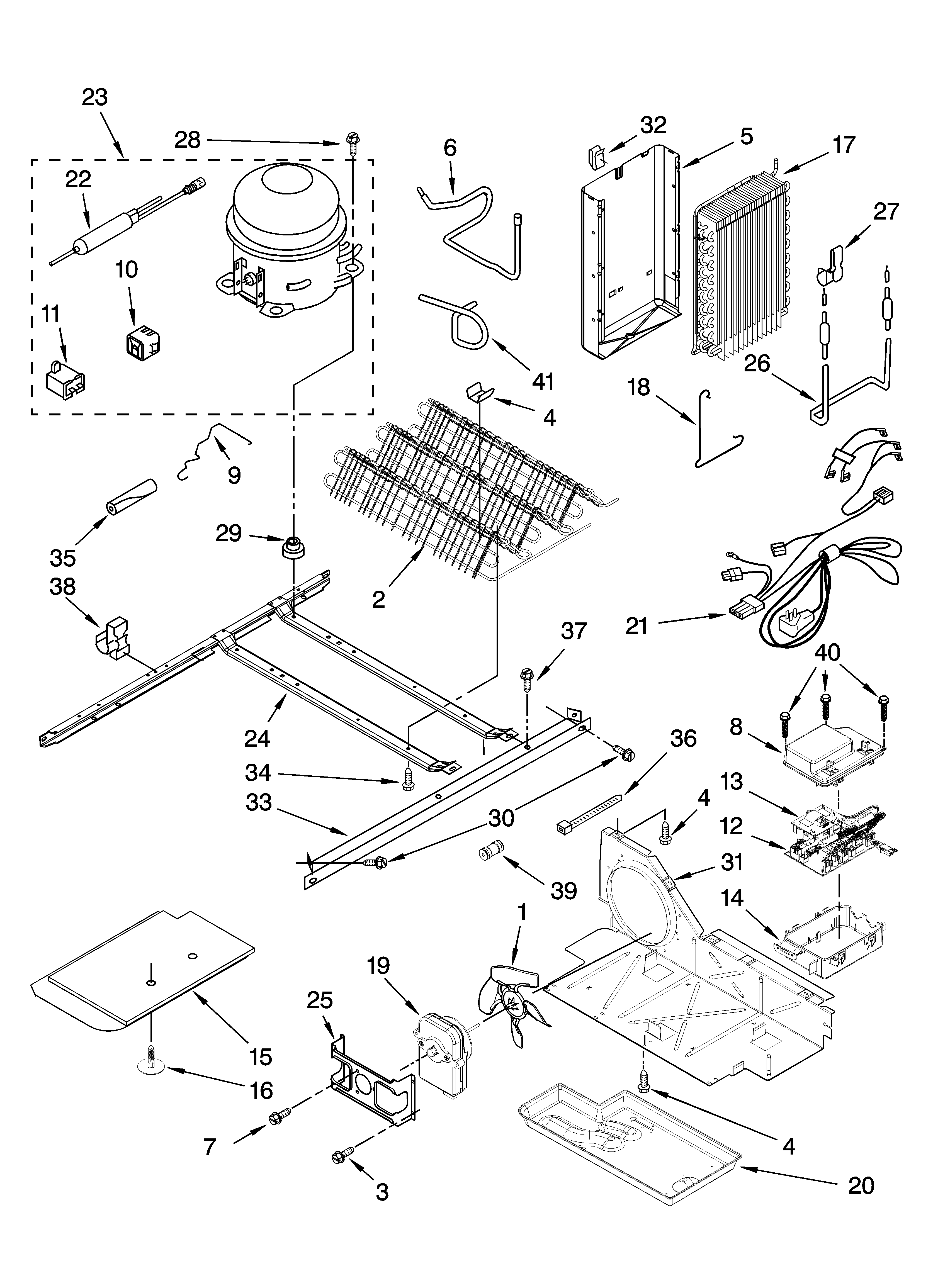 Whirlpool GS5SVAXVA01 unit parts diagram