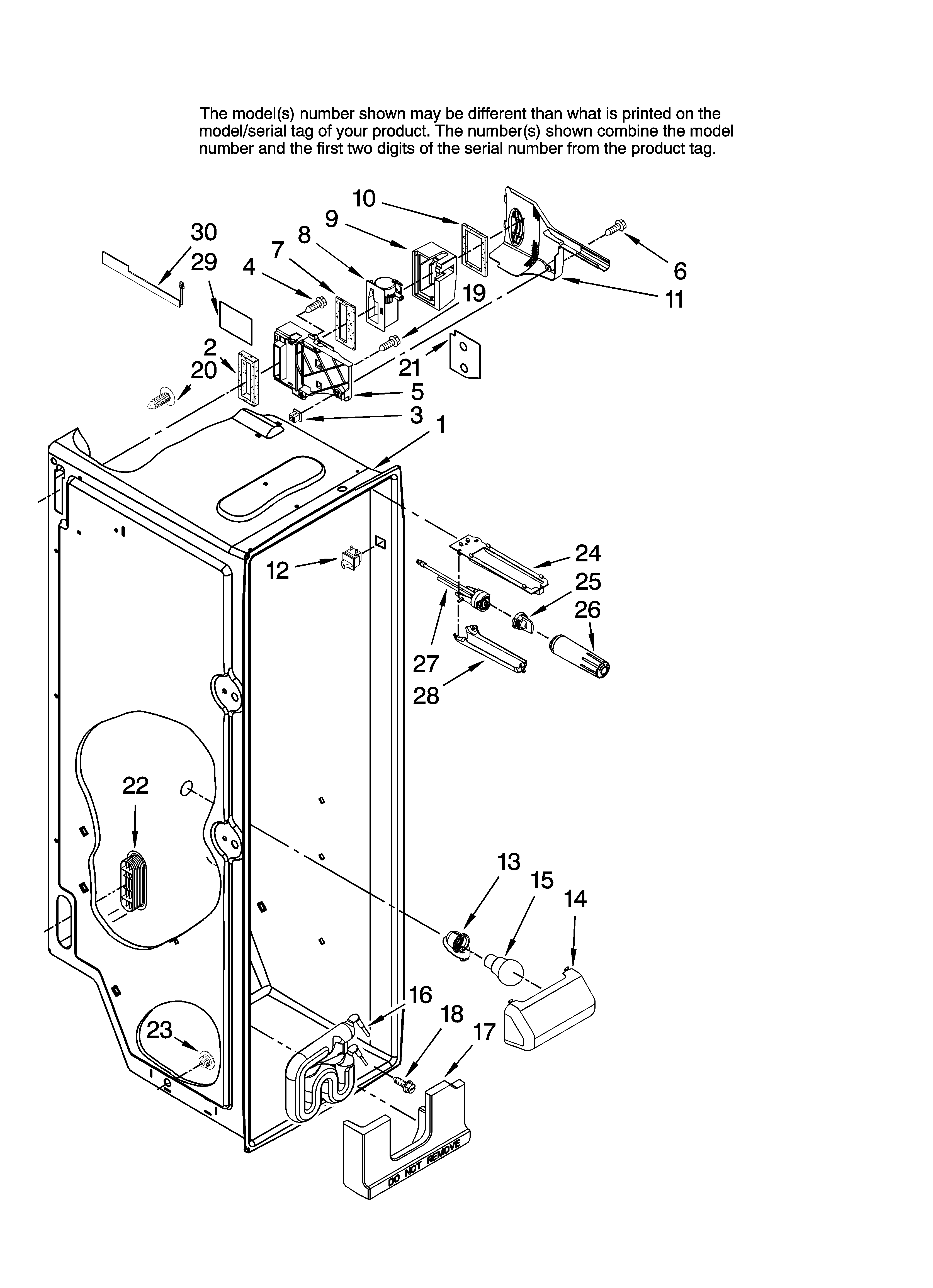 Maytag GZ2626GEKB13 refrigerator liner parts diagram