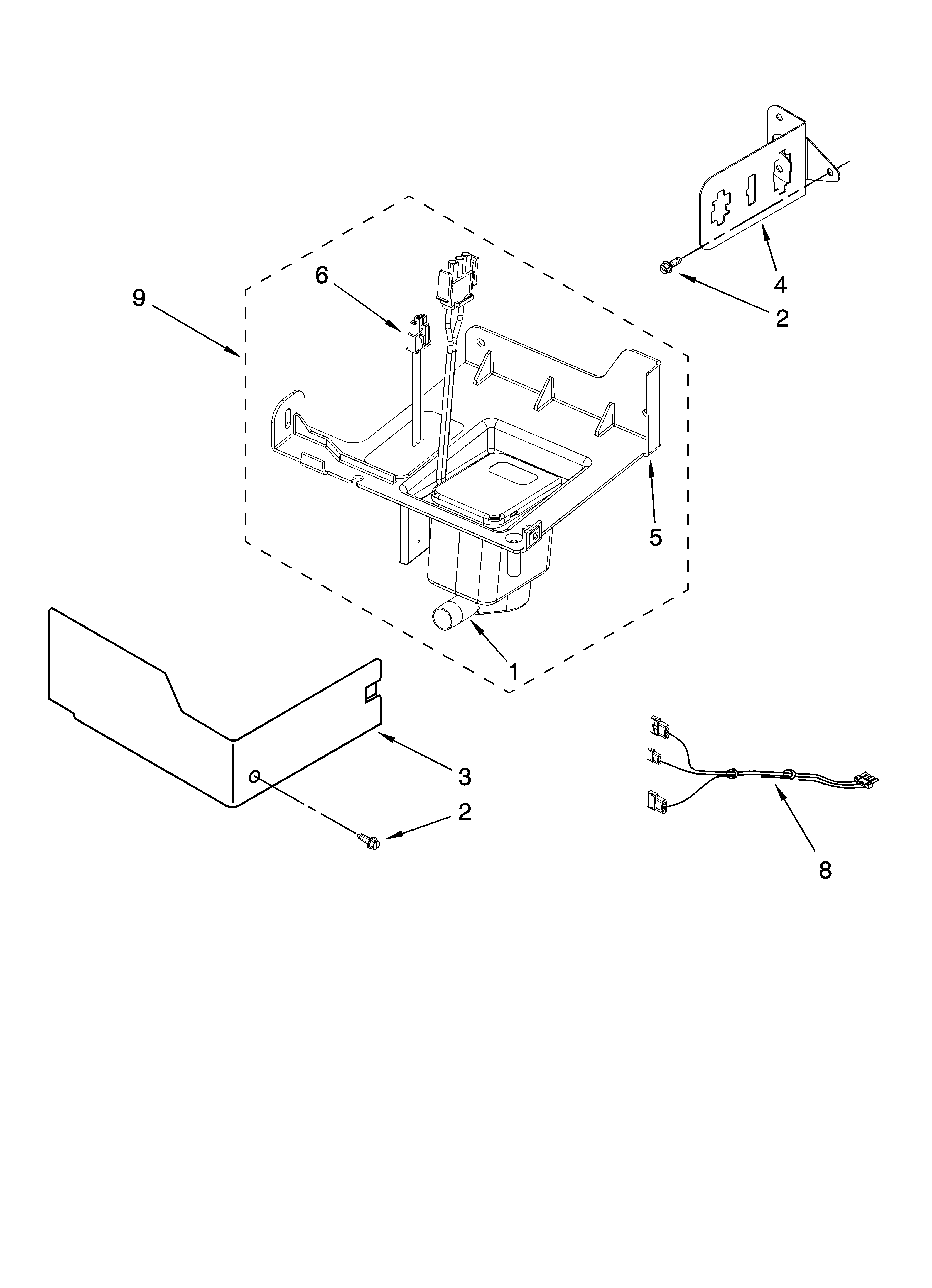 KitchenAid KUIC15PLTS2 pump parts diagram