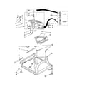 Whirlpool WTW5590VQ1 machine base parts diagram