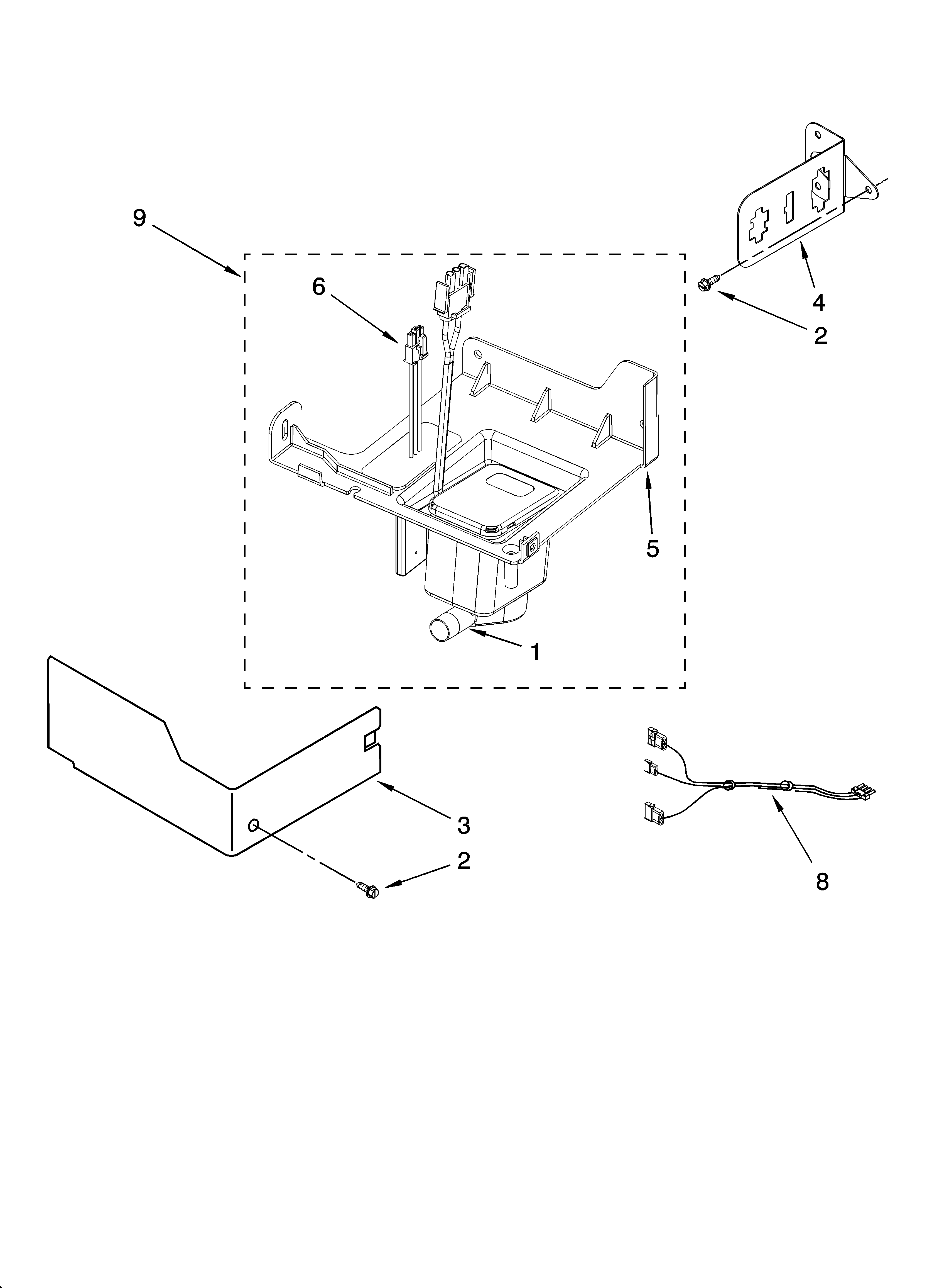 Jenn-Air JIM158XBCX2 pump parts diagram