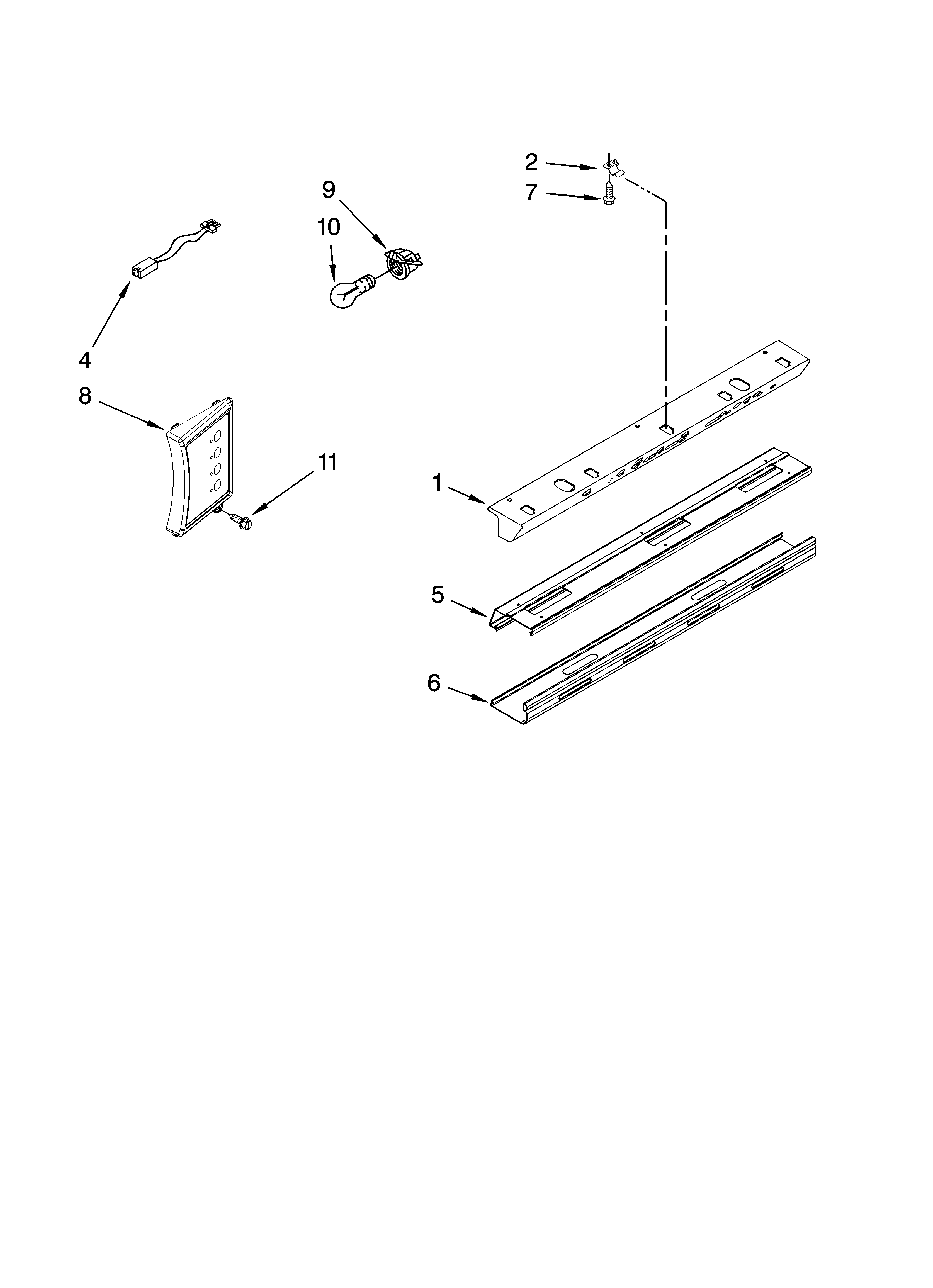 Jenn-Air JS42SEDUDB01 control panel parts diagram