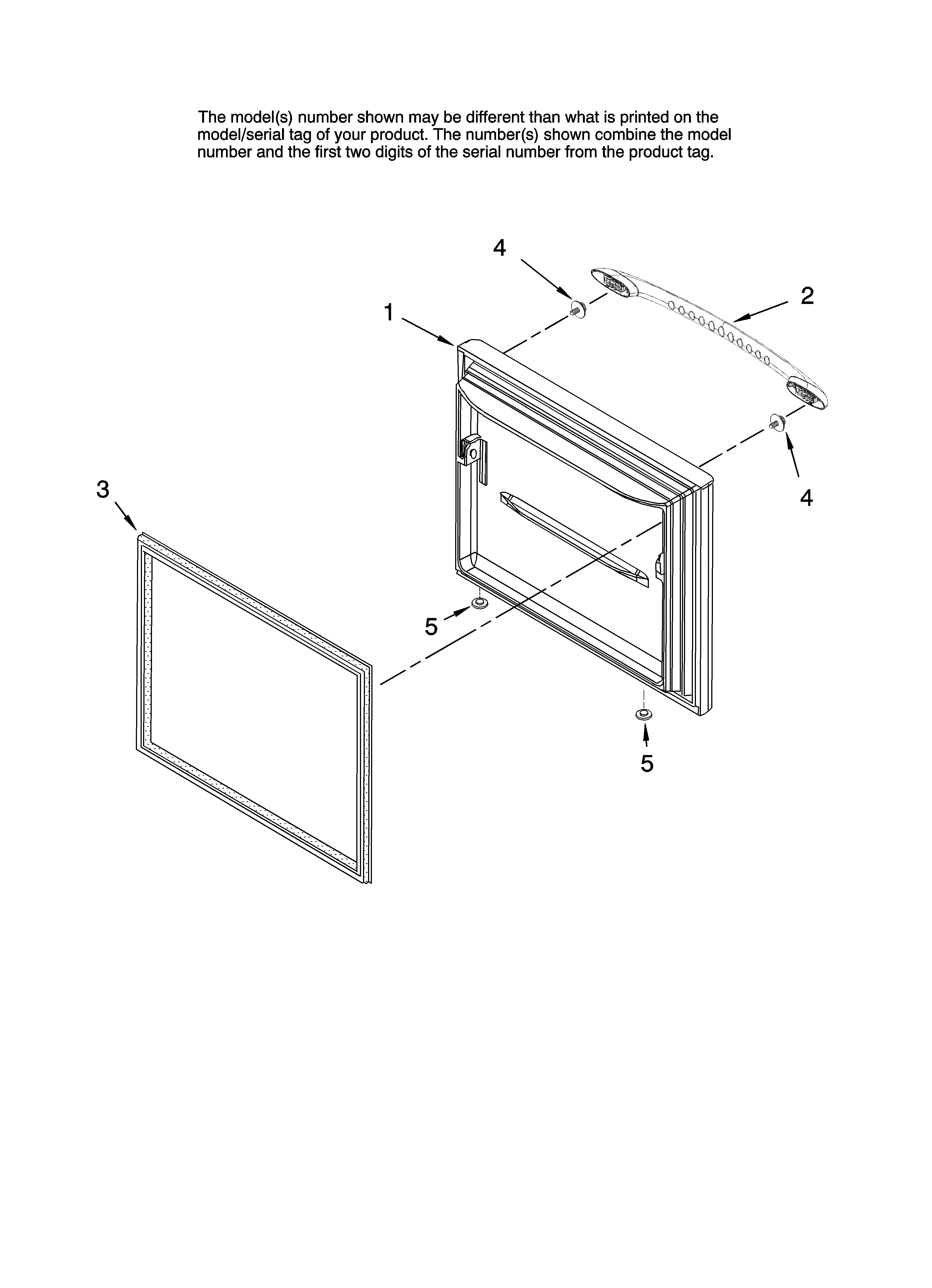 Maytag MBB1957VEB10 freezer door parts diagram