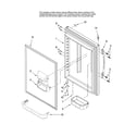 Maytag MBB1957VEW10 refrigerator door parts diagram