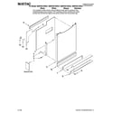 Maytag MDB7601AWB41 door and panel parts diagram