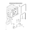 Maytag MDB7601AWB41 tub and frame parts diagram