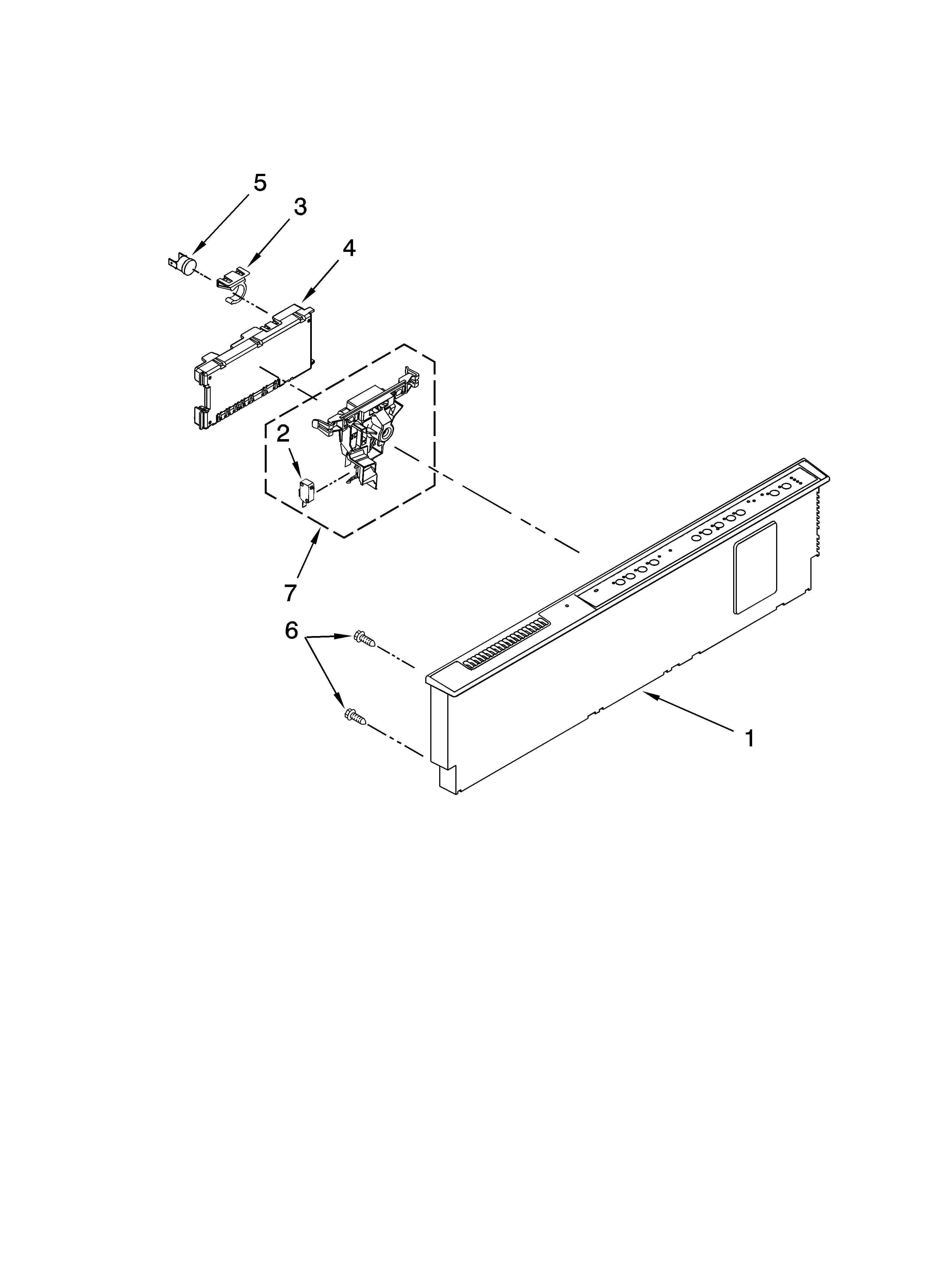 Ikea IUD9750VS0 control panel parts diagram