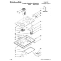 KitchenAid KECD866RBL05 cooktop parts diagram