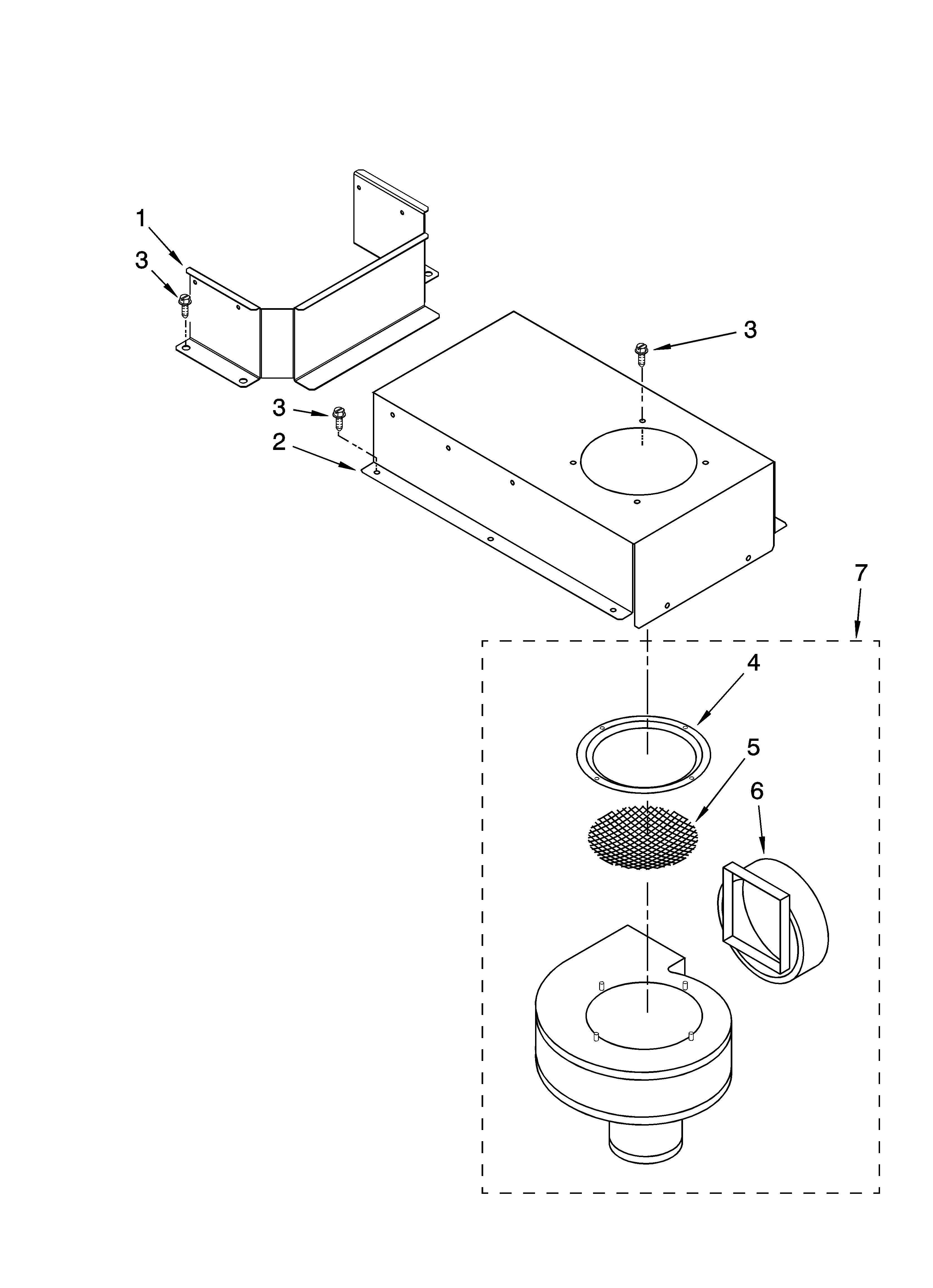 KitchenAid KECD866RWW05 blower unit parts, optional parts diagram