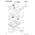 KitchenAid KECD866RSS05 cooktop parts diagram