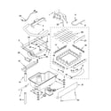 KitchenAid KUIS18NNTB2 evaporator, ice cutter grid and water parts diagram