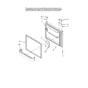 Maytag PBB1951HEW14 freezer door parts diagram