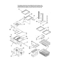 Maytag GB5526FEAW10 shelf parts diagram