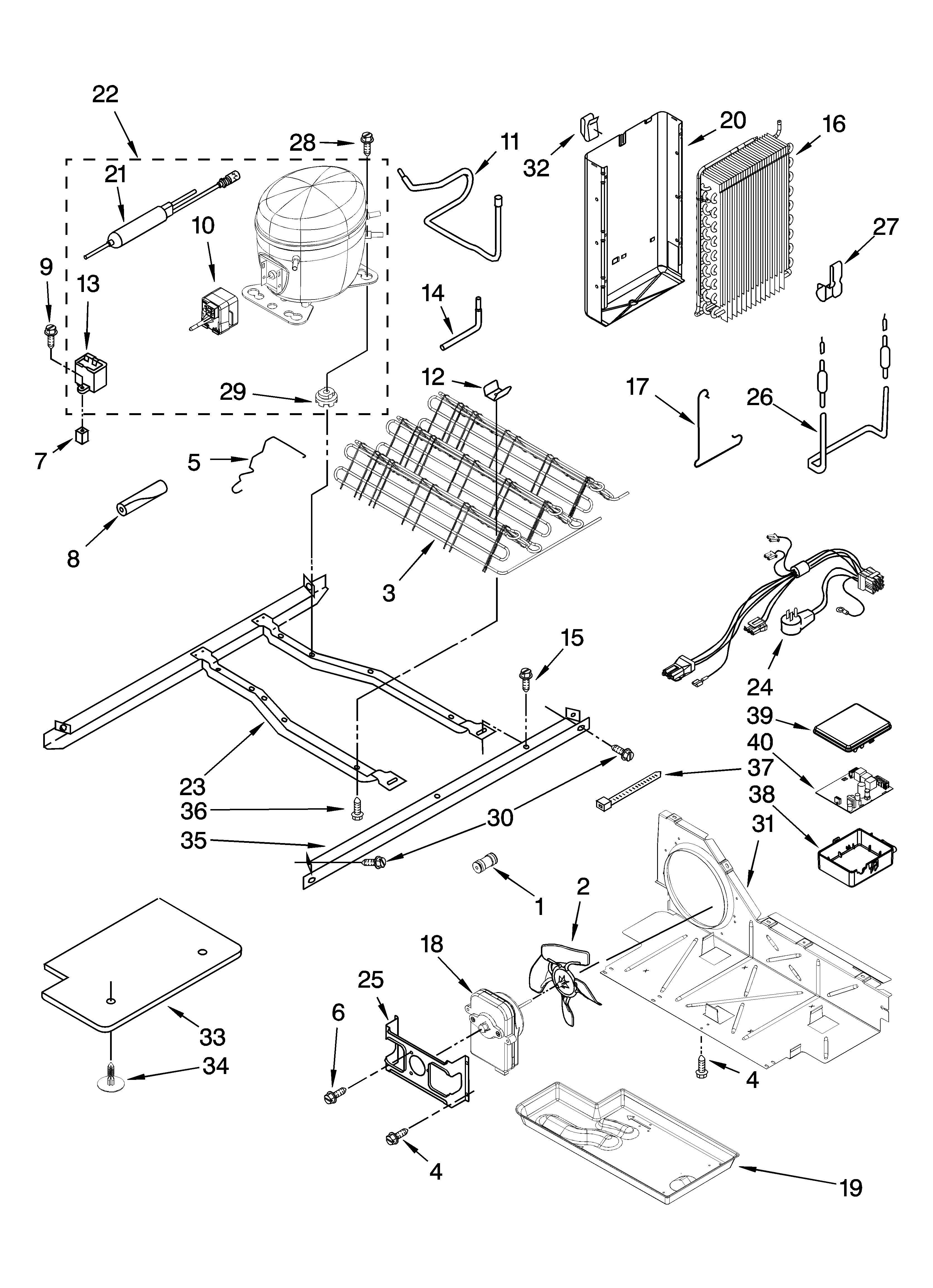 Maytag MSD2254VEB00 unit parts diagram