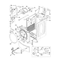 Amana NED7500VW0 cabinet parts diagram