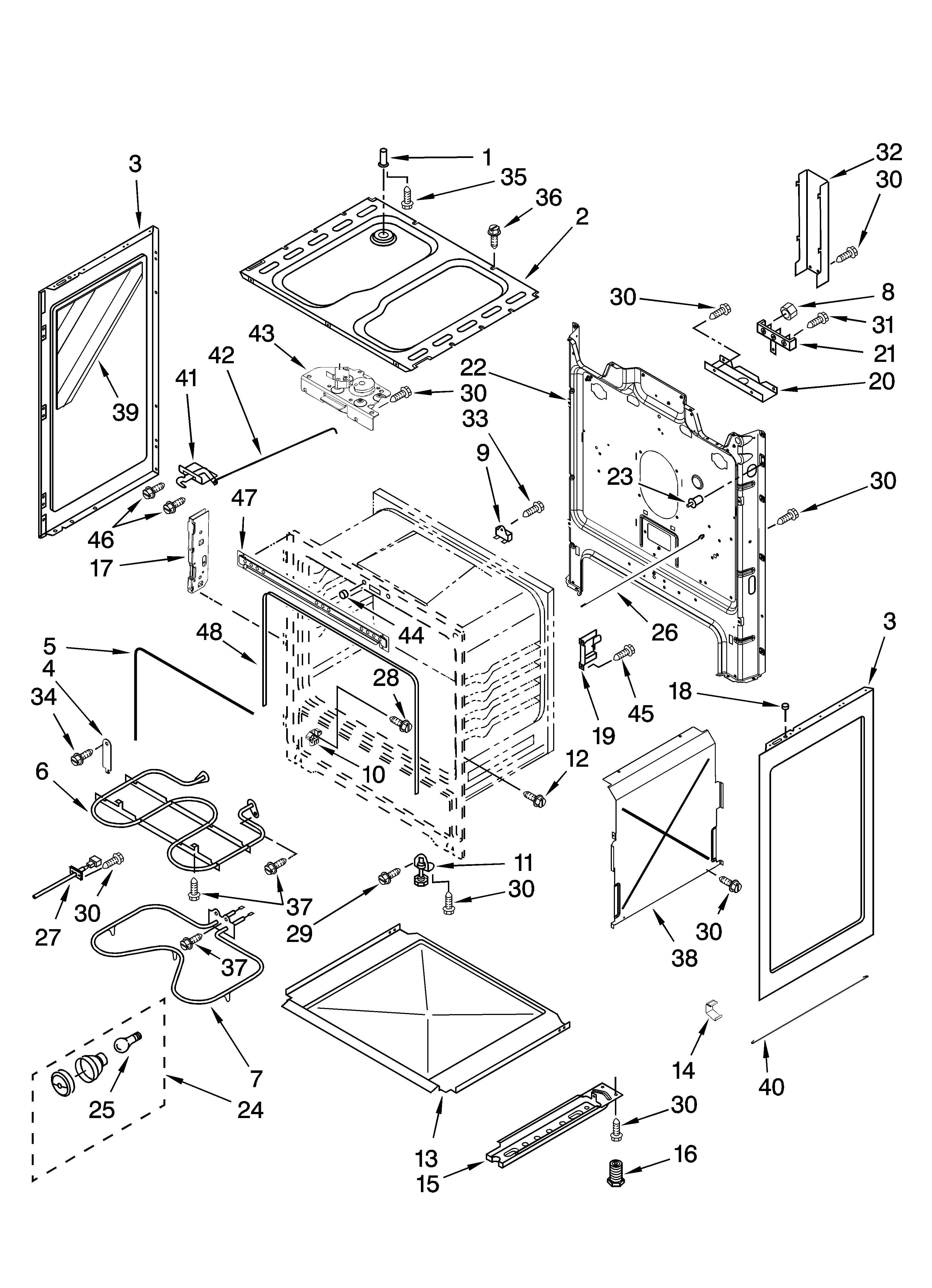 Inglis IVP33800 chassis parts diagram