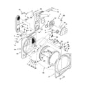 Whirlpool WGD6400SW2 bulkhead parts diagram