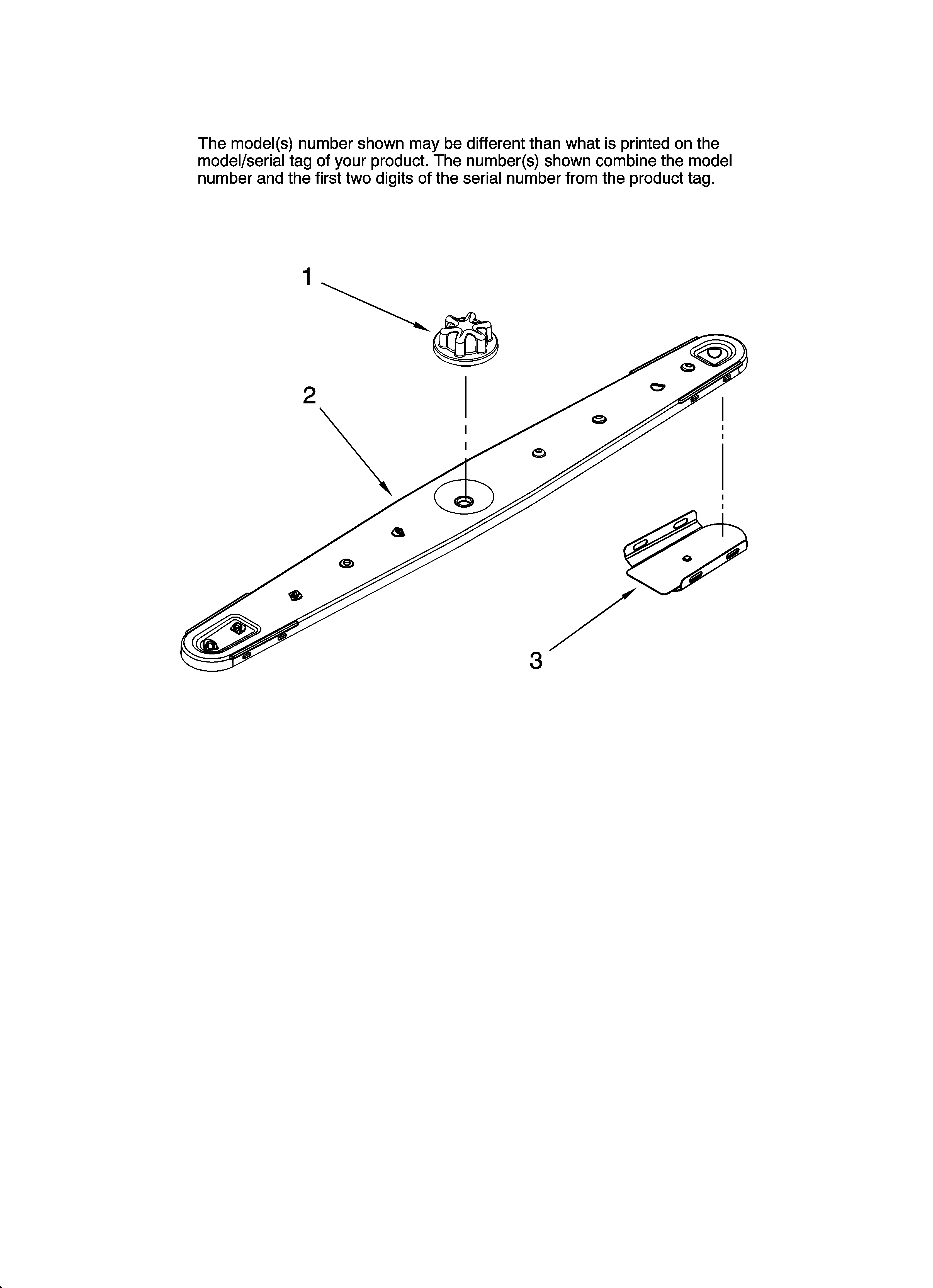 Maytag MDB6701AWB46 lower washarm parts diagram