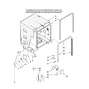 Maytag MDBH945AWQ0 tub and frame parts diagram