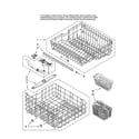 Maytag MDBH945AWW0 upper and lower rack parts diagram