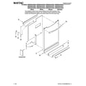 Maytag MDBH955AWQ40 door and panel parts diagram