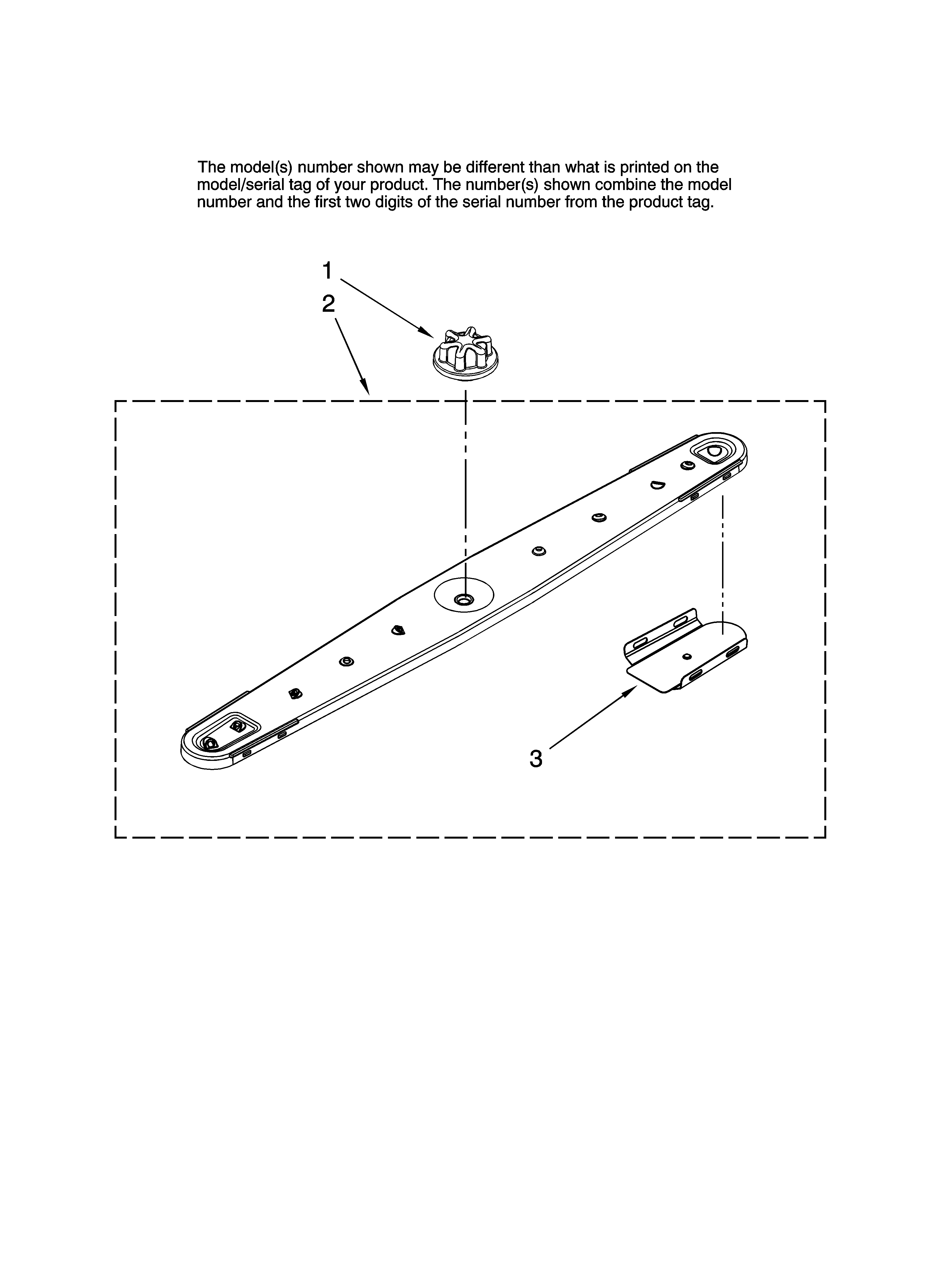 Maytag MDBH955AWW42 lower washarm parts diagram