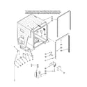 Maytag MDBH955AWQ40 tub and frame parts diagram