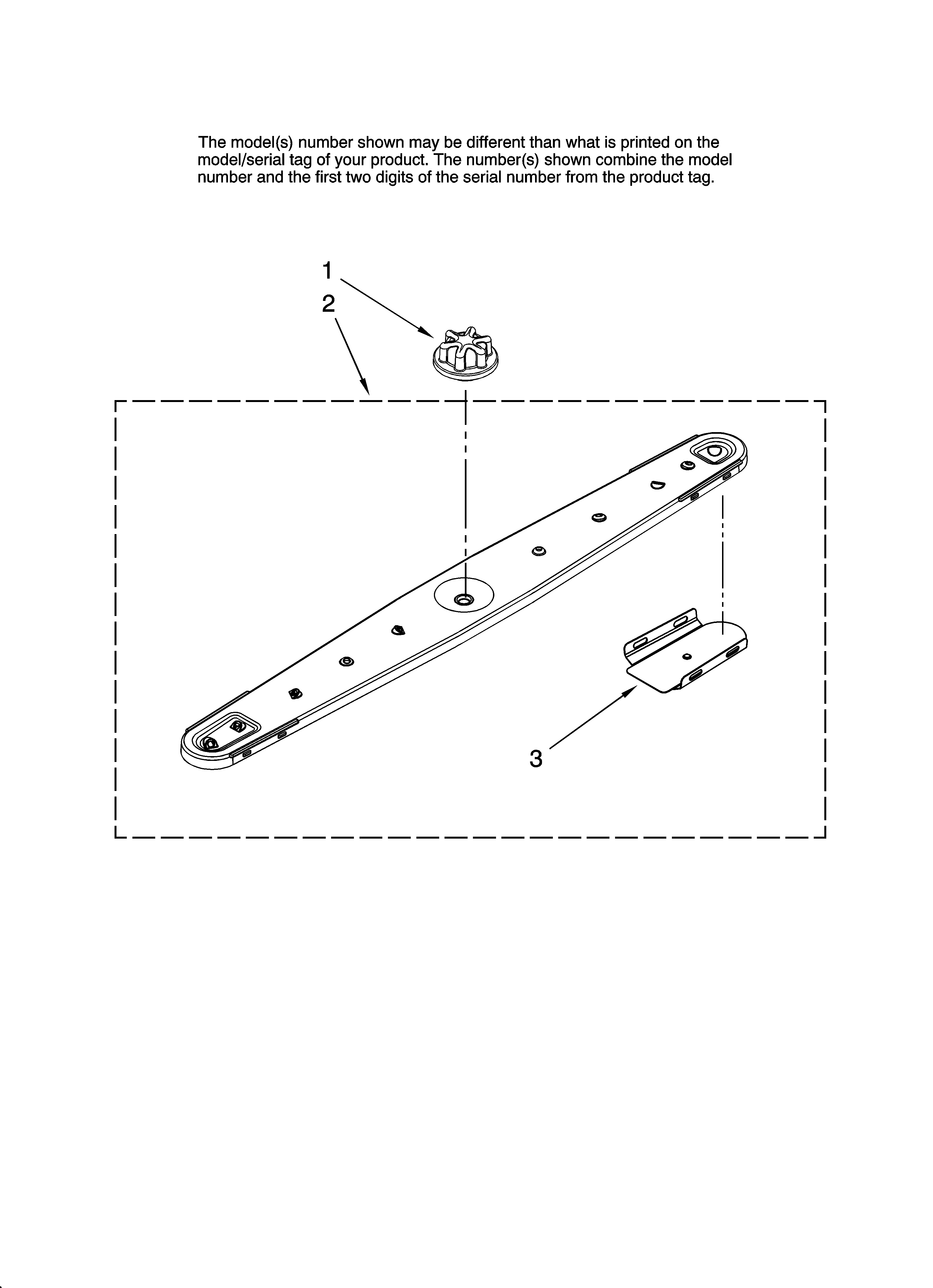Maytag MDBH965AWB41 lower washarm parts diagram
