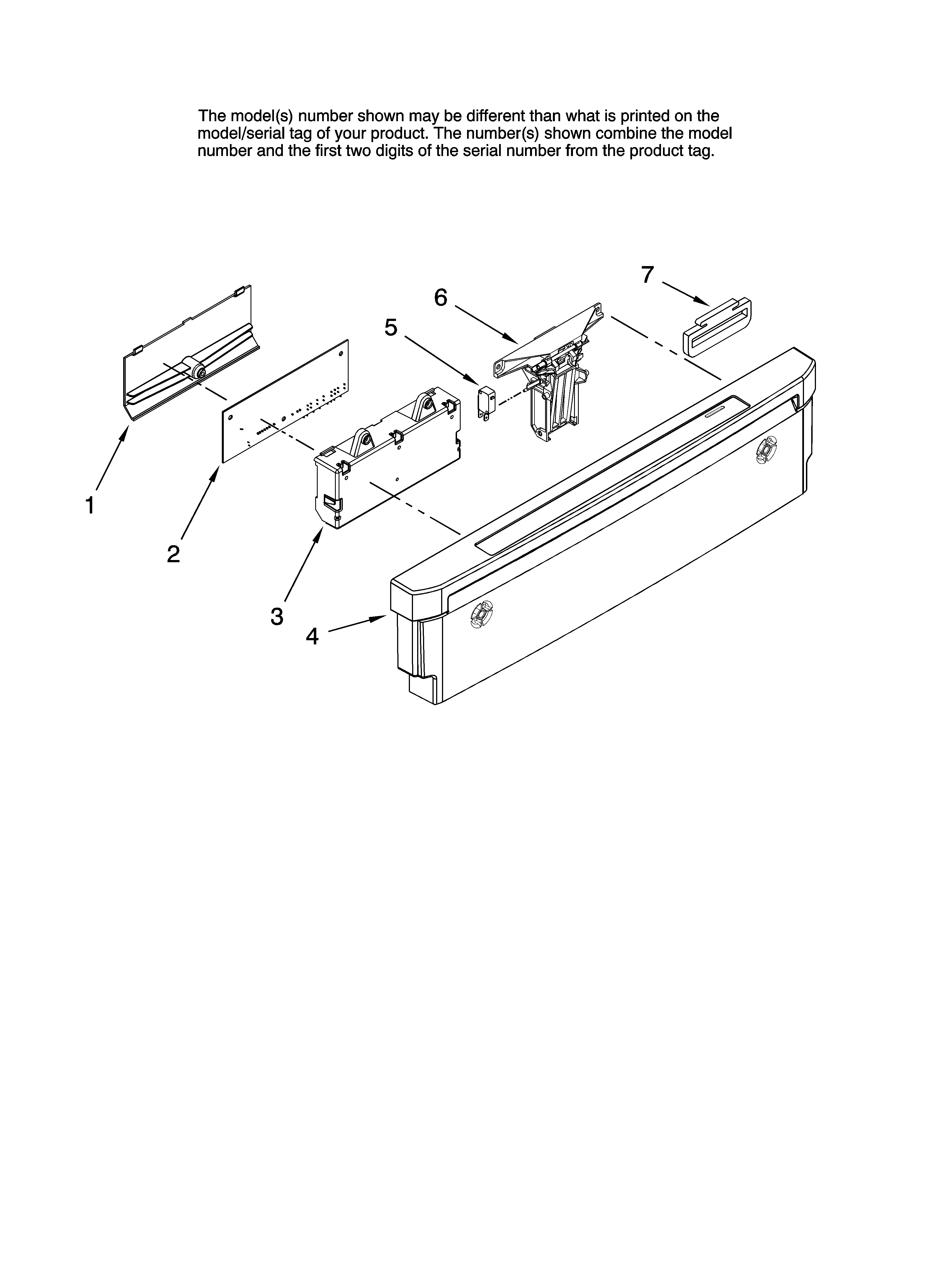Maytag MDBH968AWB0 control panel parts diagram