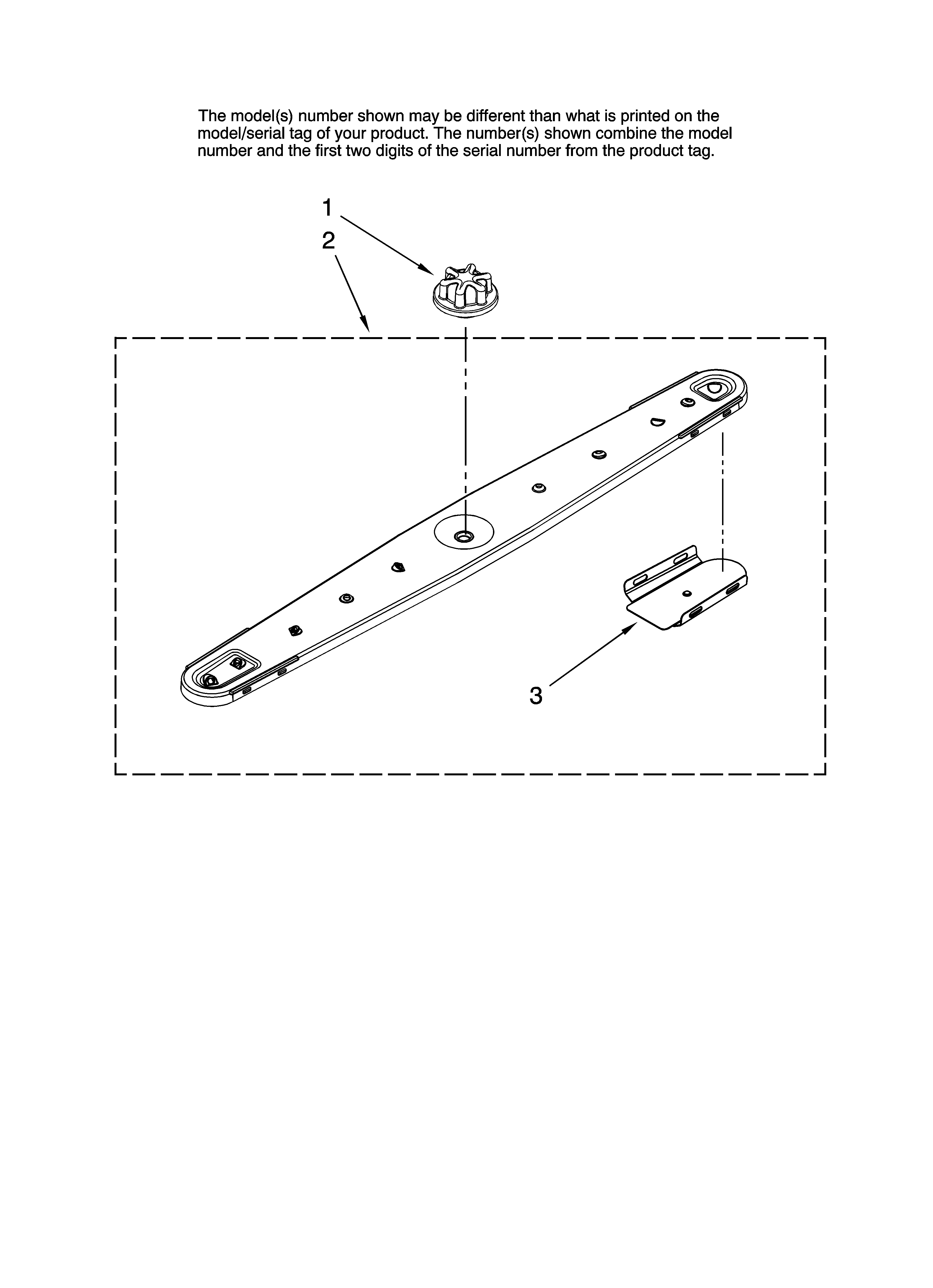 Maytag MDBH968AWB0 lower washarm parts diagram
