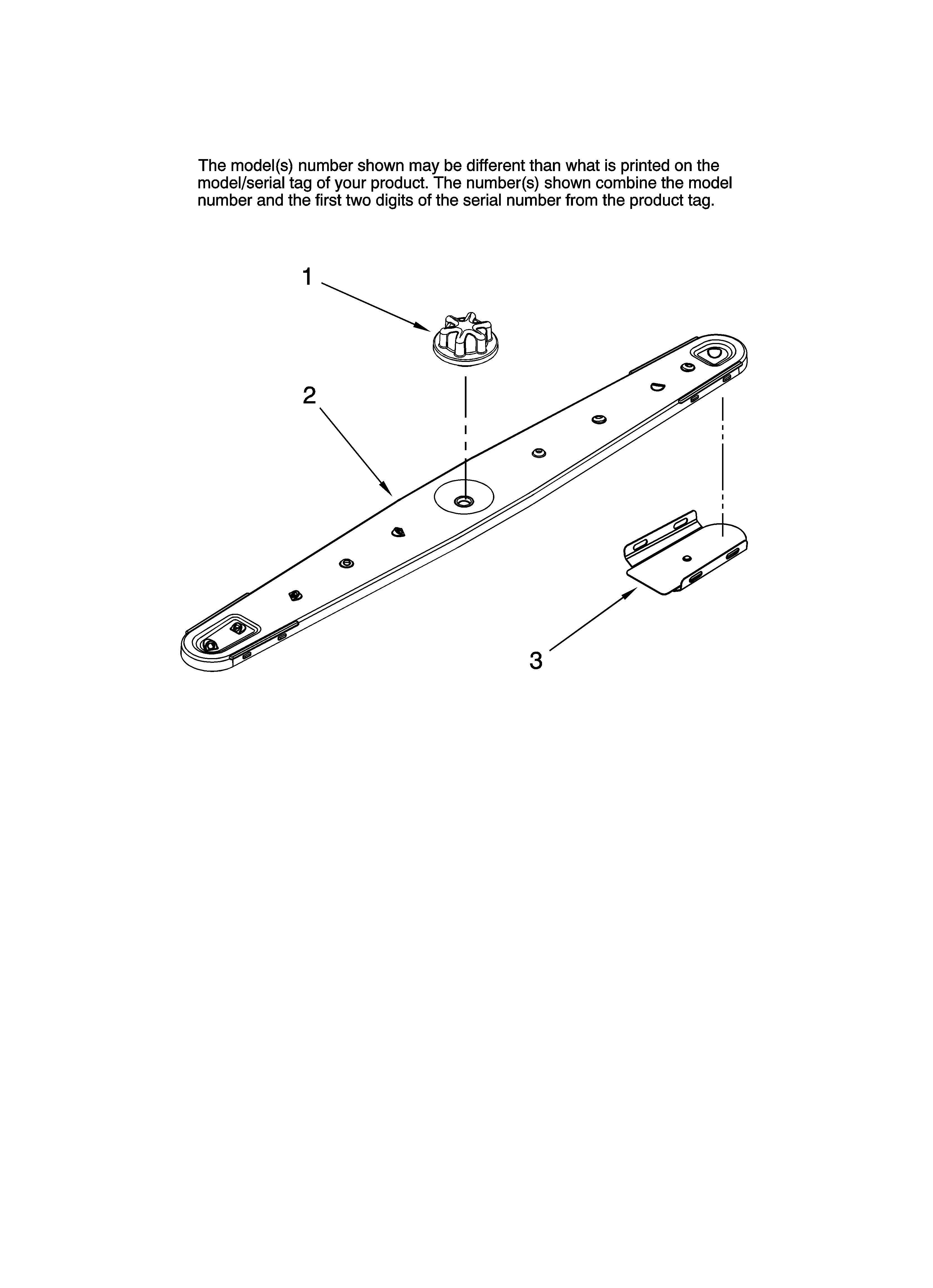 Amana ADB3500AWW41 lower washarm parts diagram
