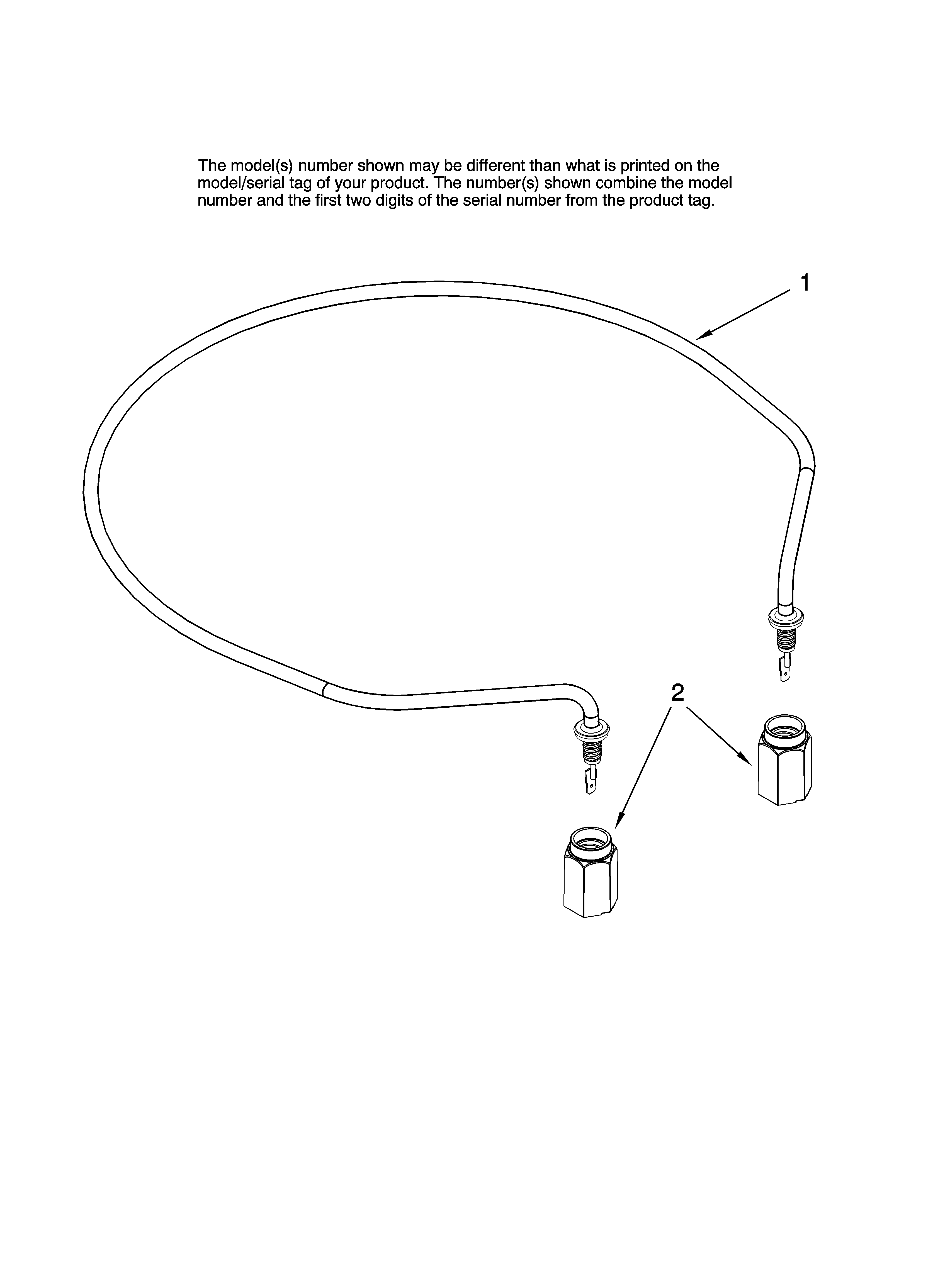 Amana ADB3500AWW41 heater parts diagram