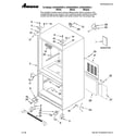 Amana AFD2535DEQ14 cabinet parts diagram