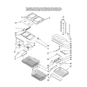 Amana AFD2535DEQ14 shelf parts diagram