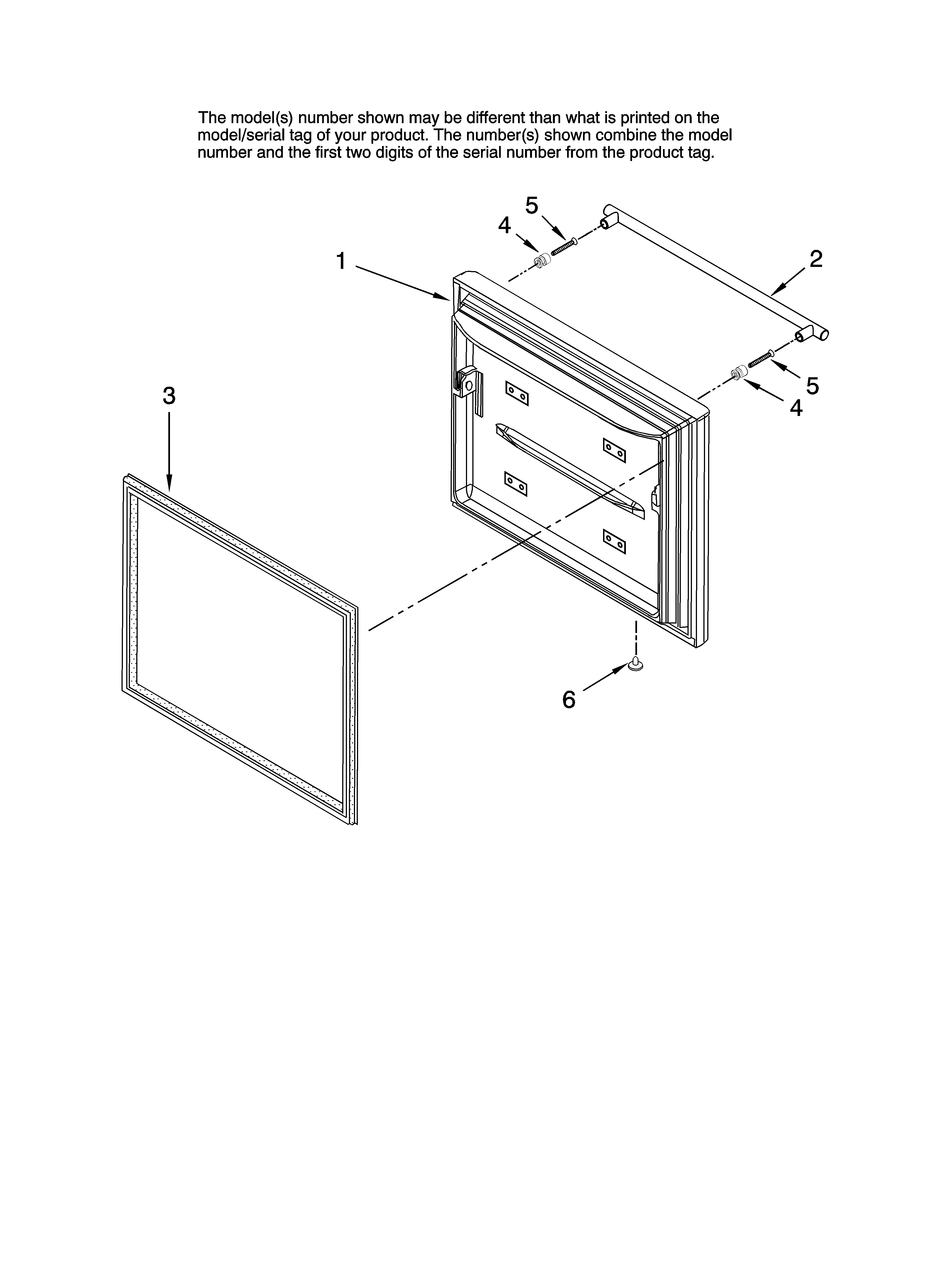 Jenn-Air JBR2088HES13 freezer door parts, optional parts diagram